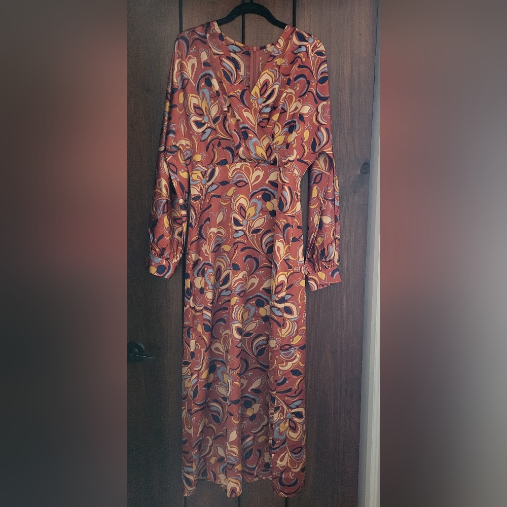 EUC Multicolor Long Sleeve Dress-S